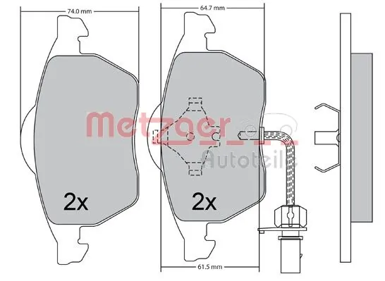 Купить BPF114C ADG Колодки тормозные