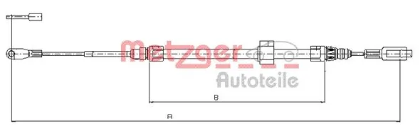 Трос ручного тормоза передний LPR C0451B цена, от 11.40 USD