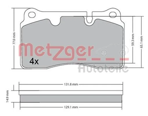 Колодки Q-top QF2061S цена, от 25.37 USD