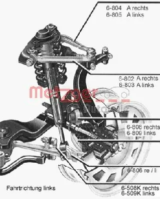 Рычаг передней подвески верхний правый Volkswagen Passat B5 седан (3B3) (2000 - 2005) цена, от 11.30 USD
