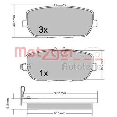 Sapatas do freio traseiras de disco Mazda MX-5 4 ND
