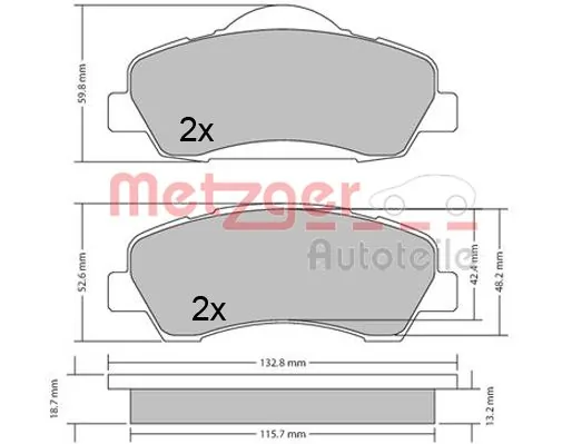 6005655 Kraft Колодки передние