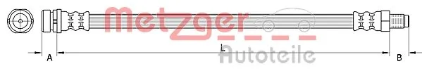 PHB694 Polcar Гибкая тормозная трубка задняя