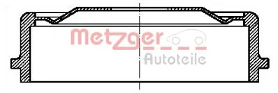 Тормозной барабан 90135264 Peugeot/Citroen