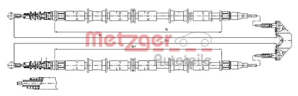 Задний трос ручника Adriauto AD3302121 цена, от 28.35 USD