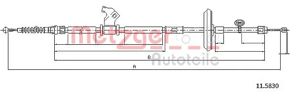 Купить LIN320211 Linex Задний правый трос ручника
