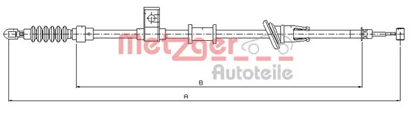 Трос ручного тормоза задний Volvo 30884537 цена, от 18.46 USD