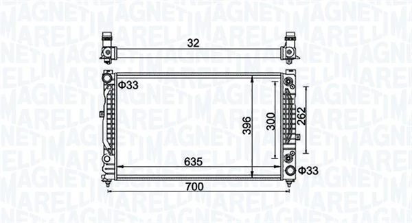 BM1855 Magneti Marelli Радиатор основной
