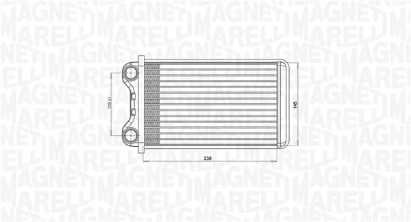 Радиатор печки (отопителя) Magneti Marelli 350218472000 цена, от 34.56 USD