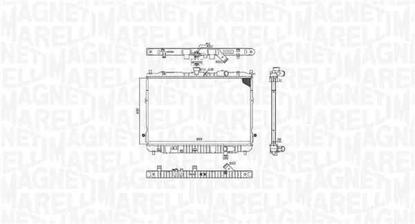 Radiador de esfriamento de motor KIA Carens 1 FJ