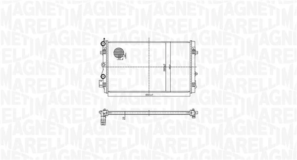 350213167900 Magneti Marelli Радиатор основной