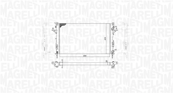 350213185800 Magneti Marelli Радиатор основной