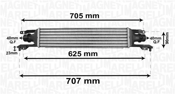 Radiador de intercooler Opel Corsa X12