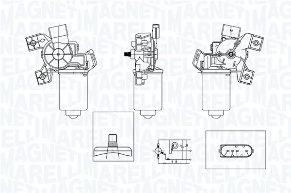 Мотор дворников 6H2217508AA Land Rover
