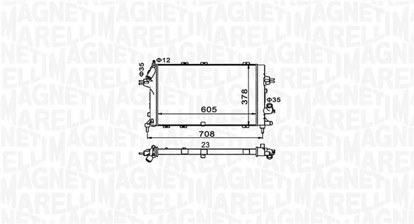 Купить BM1534 Magneti Marelli Радиатор водяной