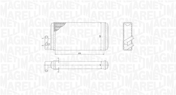 350218403000 Magneti Marelli Радиатор отопителя салона