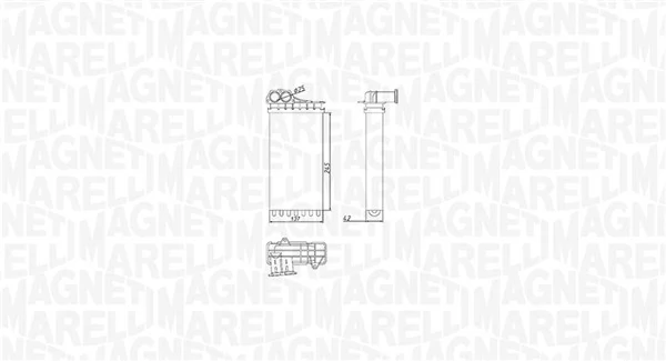 BR436 Magneti Marelli Радиатор отопителя салона