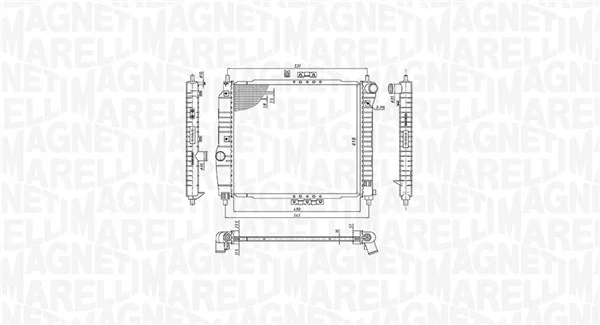 350213891000 Magneti Marelli Радиатор основной