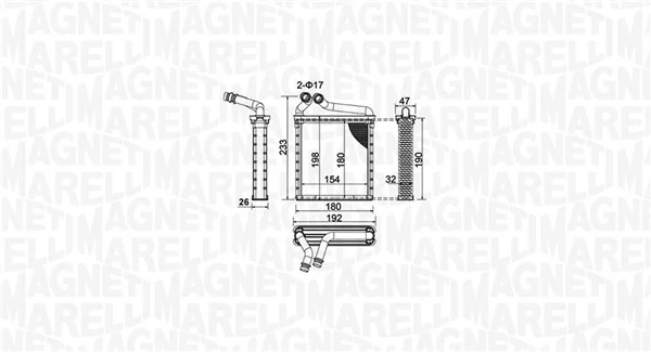 350218442000 Magneti Marelli Радиатор отопителя салона