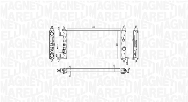 350213776000 Magneti Marelli Радиатор основной