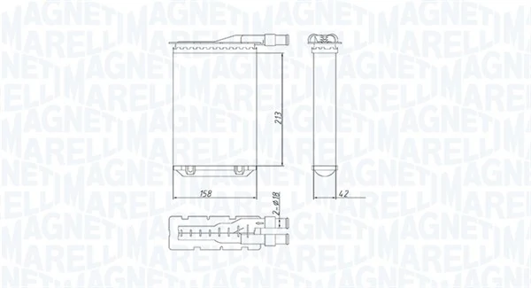 Купить Радиатор печки Рено 11 5 dr BC37