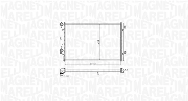 350213852000 Magneti Marelli Радиатор основной