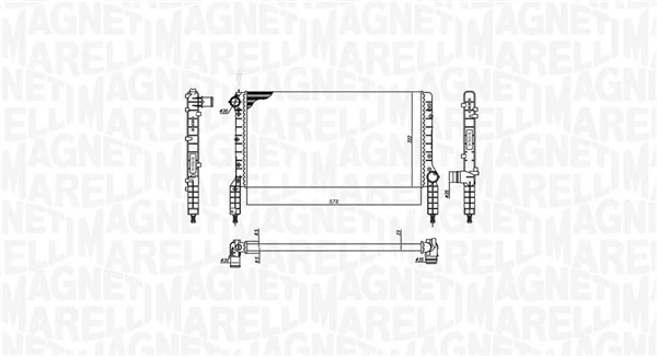 350213180000 Magneti Marelli Радиатор основной