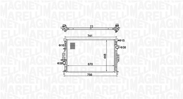 350213157700 Magneti Marelli Радиатор основной
