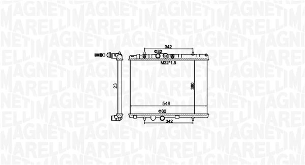 350213156100 Magneti Marelli Радиатор основной