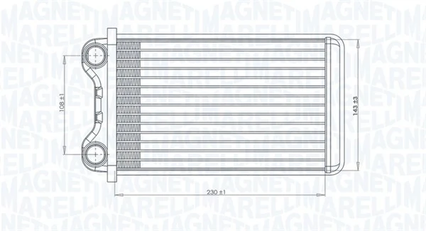 350218472000 Magneti Marelli Радиатор отопителя салона