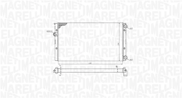 350213191100 Magneti Marelli Радиатор основной