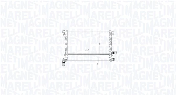 Radiador de esfriamento de motor Citroen Saxo S0, S1