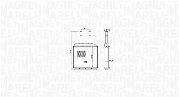 BR420 Magneti Marelli Радиатор отопителя салона