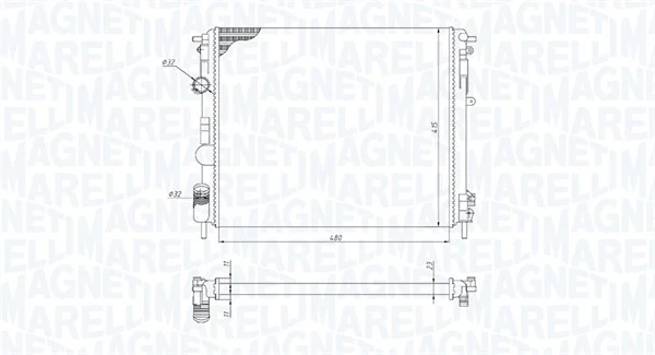 Купить 7700428082 Lada Радиатор водяной