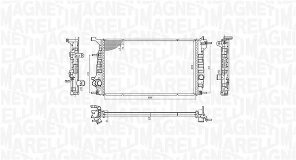 Купить BM2006 Magneti Marelli Радиатор водяной