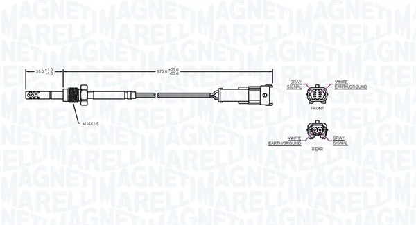 172000159010 Magneti Marelli Датчик температуры отработавших газов (ОГ), до катализатора
