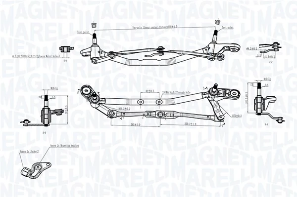 085570725010 Magneti Marelli Трапеция стеклоочистителя