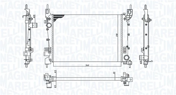 Радиатор BM2004 Magneti Marelli