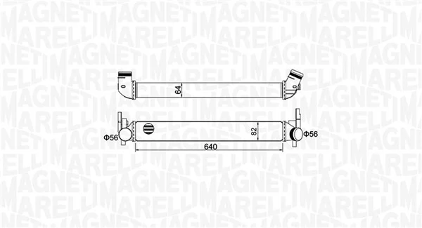 Radiador de intercooler Skoda Rapid NH3, NK3, NK6