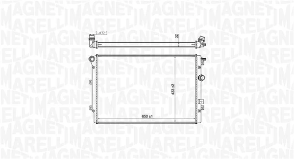350213196800 Magneti Marelli Радиатор основной