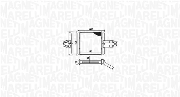 BR429 Magneti Marelli Радиатор отопителя салона