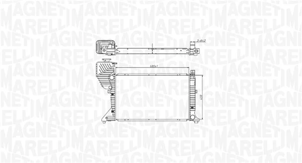 Радиатор BM1774 Magneti Marelli