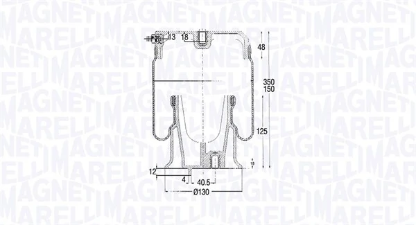 030607020185 Magneti Marelli Пневмоподушка моста