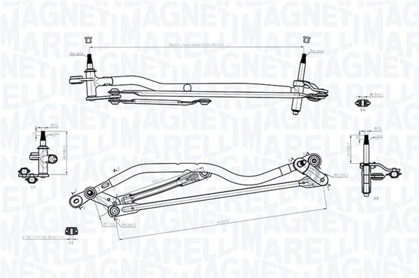 085570756010 Magneti Marelli Трапеция стеклоочистителя