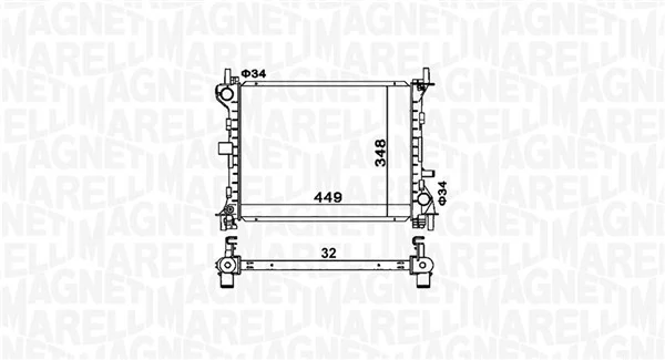 350213160300 Magneti Marelli Радиатор основной
