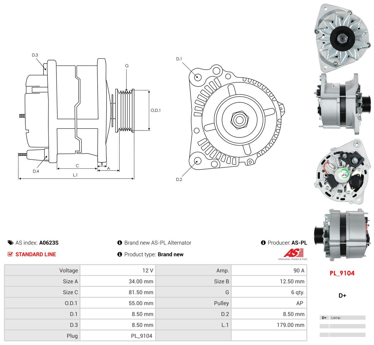 0120469910 Bosch Генератор автомобильный