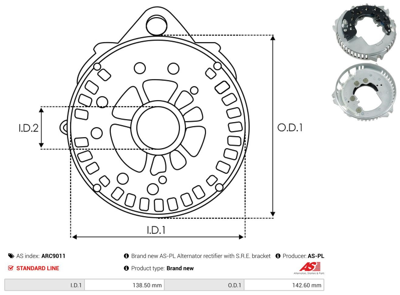 Выпрямитель генератора на Ford Mondeo II BFP