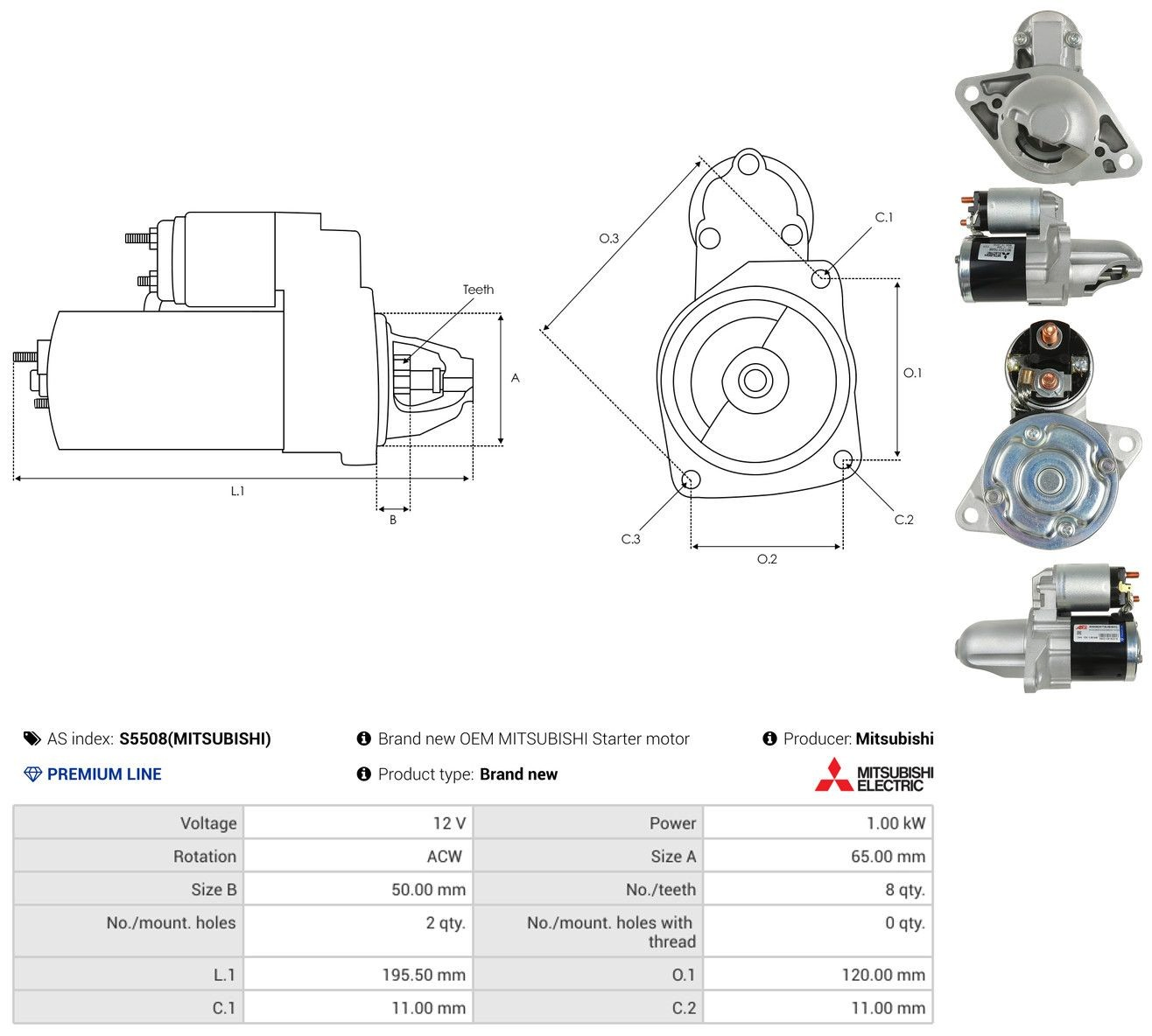 Стартер 31200ZG50030 Honda