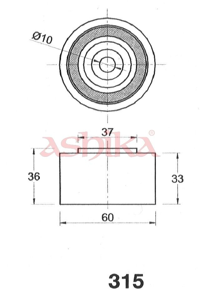  Паразитный ролик ГРМ Mazda Xedos 9