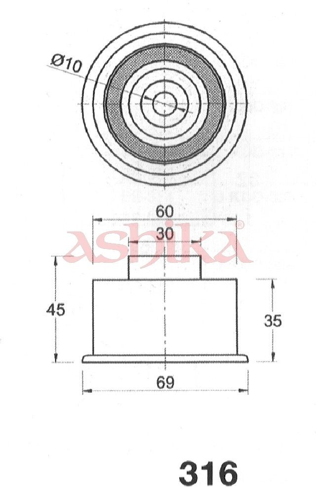  Паразитный ролик ГРМ Mazda 323 